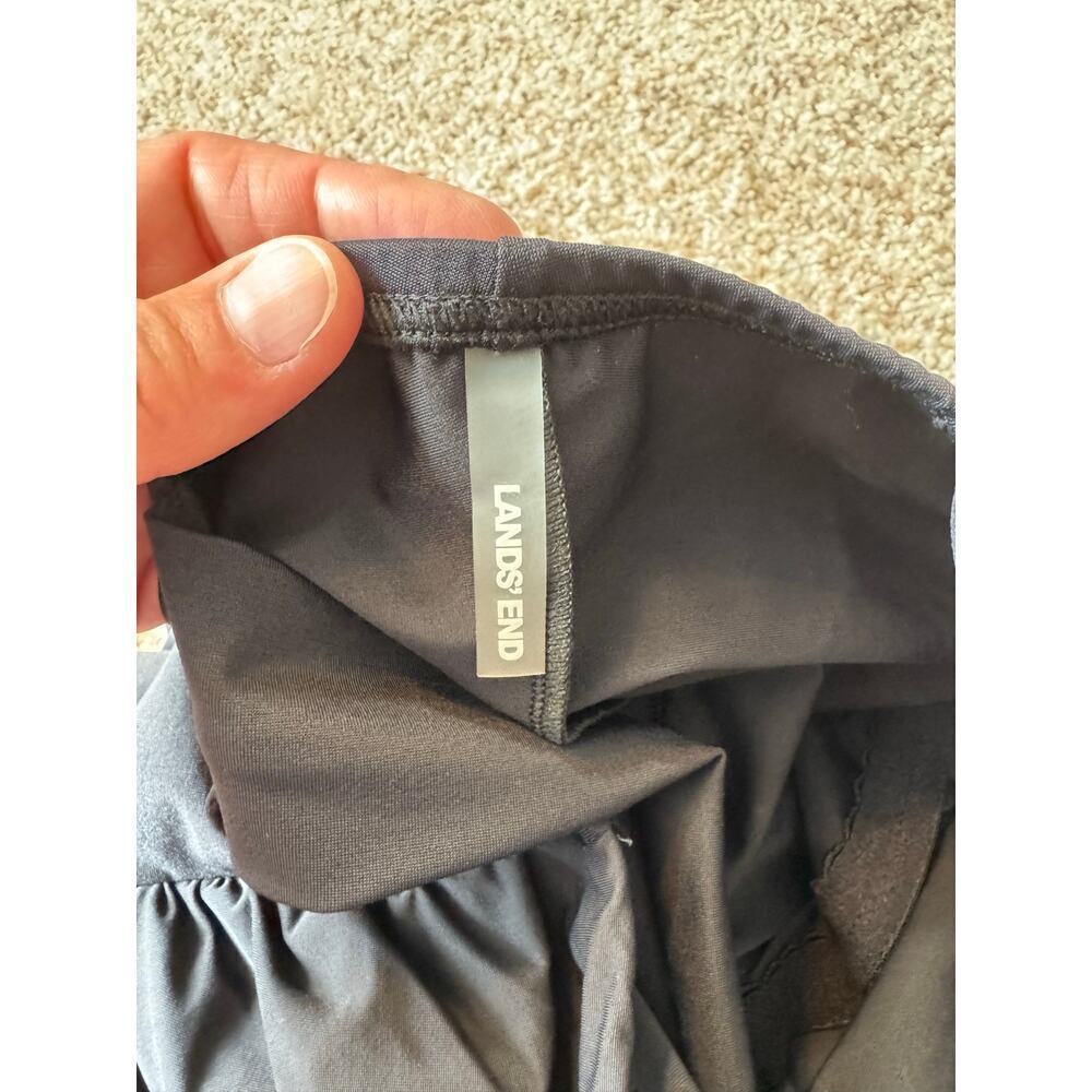 LANDS END SIZE 12 P (PETITE) Black one piece swim/bathing suit - Picture 7 of 10
